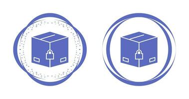 icône de vecteur de paquet sécurisé