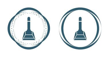 icône de vecteur de pelle à poussière