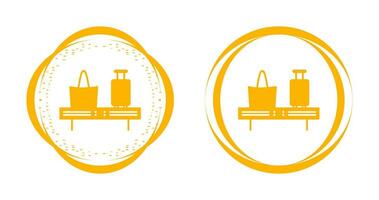 icône de vecteur de carrousel de bagages