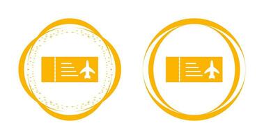 icône de vecteur de billets d'avion