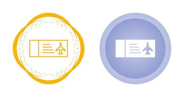 icône de vecteur de billets d'avion