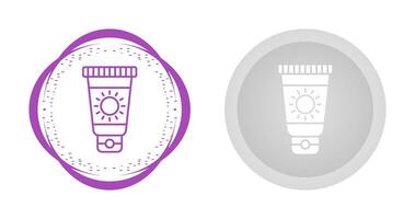 icône de vecteur de crème solaire