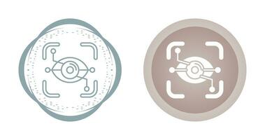 icône de vecteur de reconnaissance des yeux
