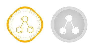 icône de vecteur de structure chimique