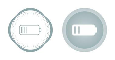 icône de vecteur de batterie faible