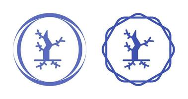 icône de vecteur d'arbre mort