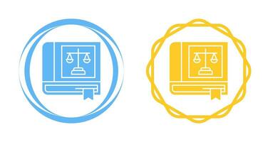 icône de vecteur de livre de droit