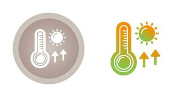 icône de vecteur de hautes températures