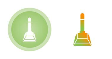 icône de vecteur de pelle à poussière