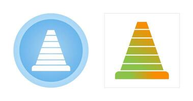 icône de vecteur de cône de signalisation