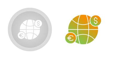 icône de vecteur de transfert global