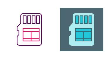 icône de vecteur de carte mémoire