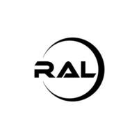 ral lettre logo conception, inspiration pour une unique identité. moderne élégance et Créatif conception. filigrane votre Succès avec le frappant cette logo. vecteur