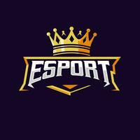 Roi esport logo vecteur