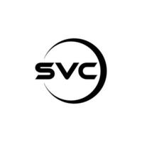 svc lettre logo conception, inspiration pour une unique identité. moderne élégance et Créatif conception. filigrane votre Succès avec le frappant cette logo. vecteur