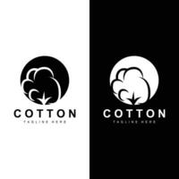 coton logo plante conception vecteur modèle symbole