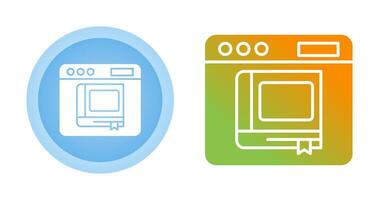 icône de vecteur de livre électronique