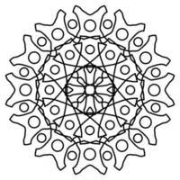 mandala pour la page de livre de coloriage vecteur