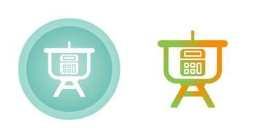 icône de vecteur de présentation de calcul