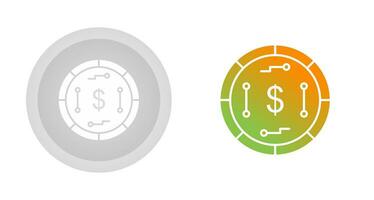 icône de vecteur de monnaie numérique