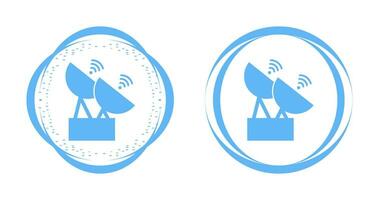 icône de vecteur de deux satellites