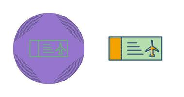 icône de vecteur de billets d'avion