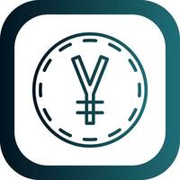 yen vecteur icône conception