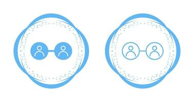 icône de vecteur de cercle social
