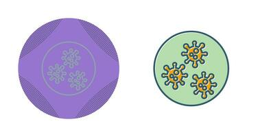 icône de vecteur de bactéries