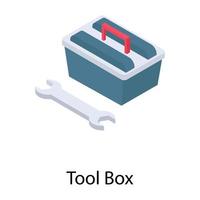 boîte à outils de construction vecteur