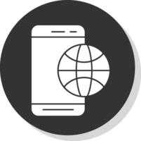 mobile réseau vecteur icône conception