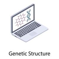 structure de l'acide désoxyribonucléique vecteur