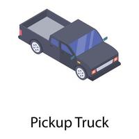 concepts de camionnette vecteur