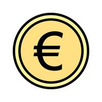 icône de vecteur euro
