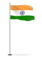 image vectorielle du drapeau national indien vecteur
