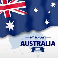 illustration vectorielle modifiable et évolutive du drapeau australien vecteur