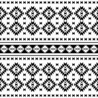 tribal sans couture vecteur texture. ethnique style géométrique abstrait modèle. conception pour textile et broderie. noir et blanc couleur.