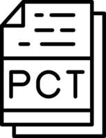 PCT fichier format vecteur icône conception