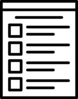 conception d'icône de vecteur de liste de contrôle