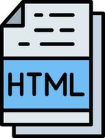 html fichier format vecteur icône conception