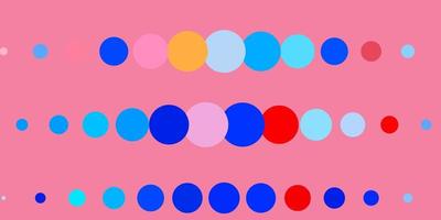 modèle vectoriel bleu foncé, rouge avec des sphères.