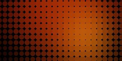 modèle vectoriel orange foncé avec des cercles.
