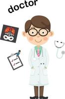 profession doctor.vector illustration. vecteur