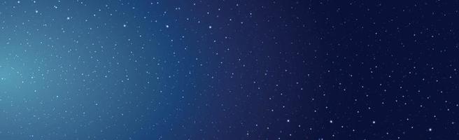 ciel étoilé noir et bleu avec des comètes volantes vecteur