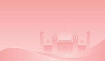 conception de fond islamique pour ramadan kareem et eid mubarak ou eid al adha vecteur