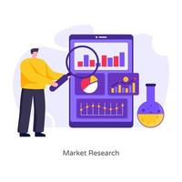 analyse d'études de marché vecteur