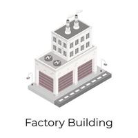 bâtiment de l'usine électrique vecteur