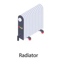 concepts de radiateurs électriques vecteur