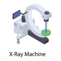 concepts de machine à rayons X vecteur