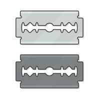 métal le rasoir lame vecteur icône illustration. lame le rasoir plat icône
